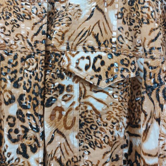 Ruby Rd Animal Print Blazer Jacket Women's Plus Size 24 - Picture 10 of 15